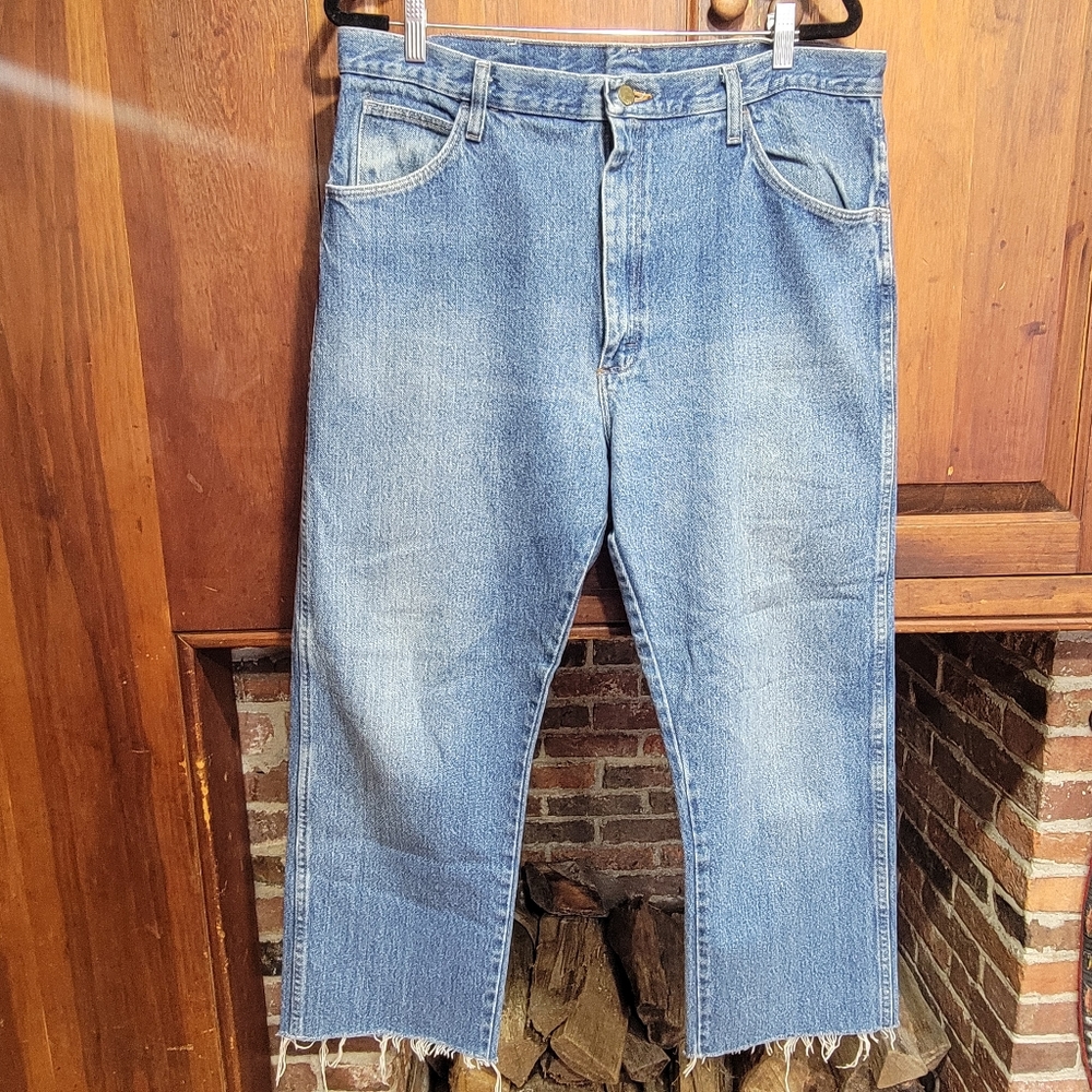 Vintage Cropped Legendary Gold Jeans 100% Cotton - 38x26